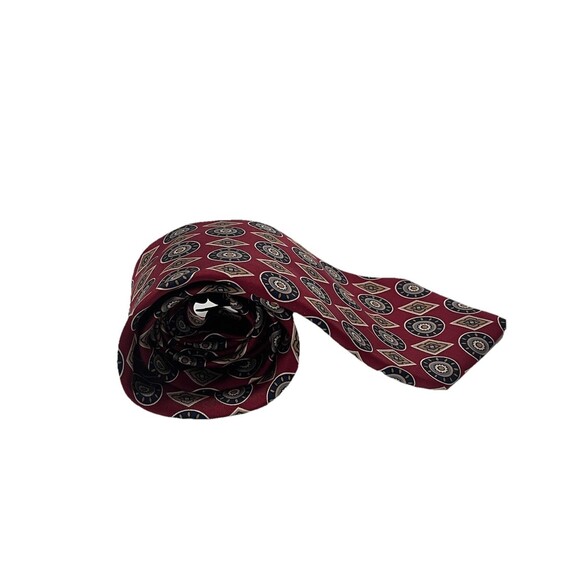 Jos.A. Bank Executive Collection Silk Neck Tie Hand Sewn Hand Printed in Italy - Picture 2 of 6